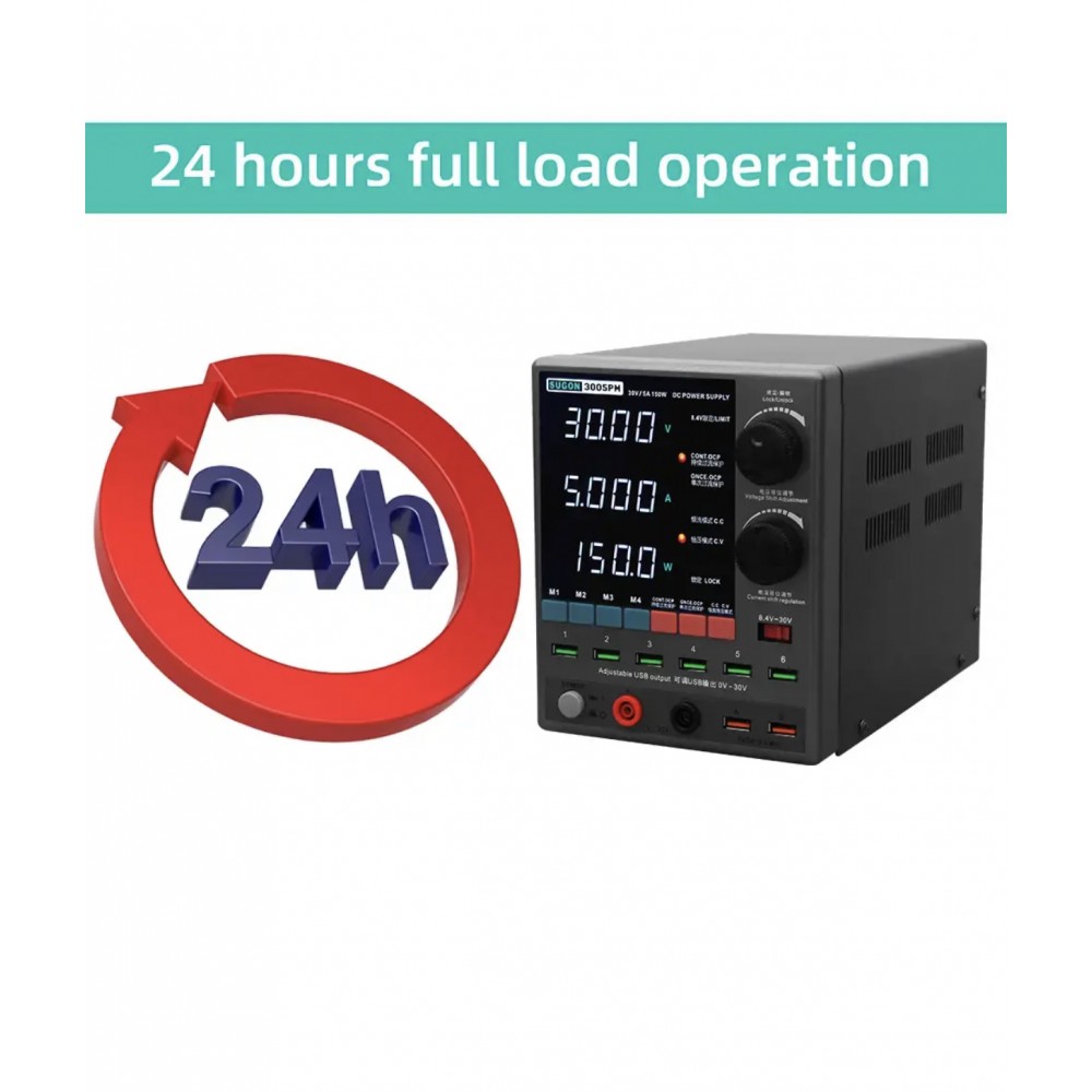 Sugon 3005PM 30V 5A 6Li USBLi Full Donanımlı Power suppley Güç Kaynağı