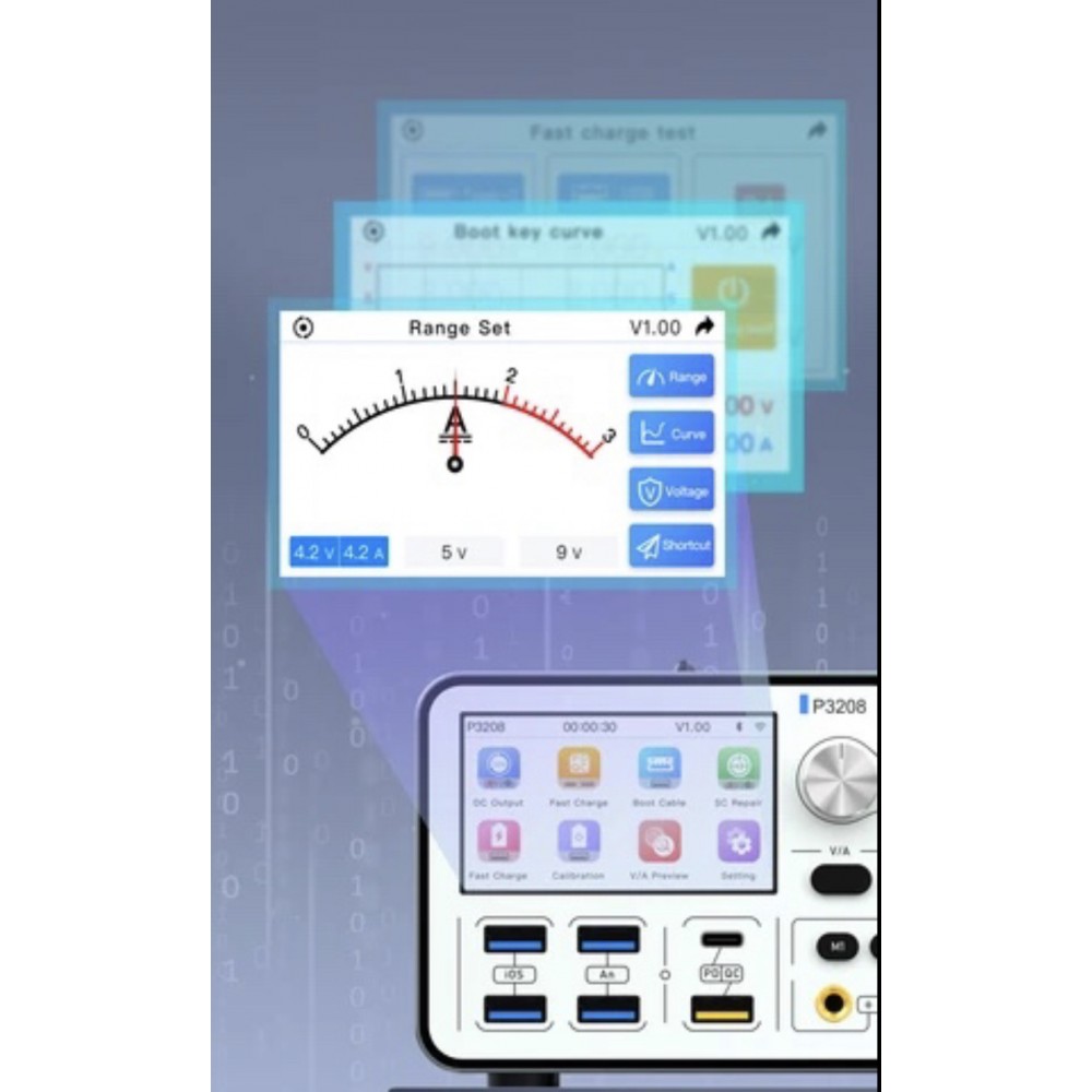 Aixun P3208 32V-8A güç kaynağı 320W akıllı gerilim ampermetre regülatörü akım kısa devre Tester iPhone 6-14 cep telefonu tamir