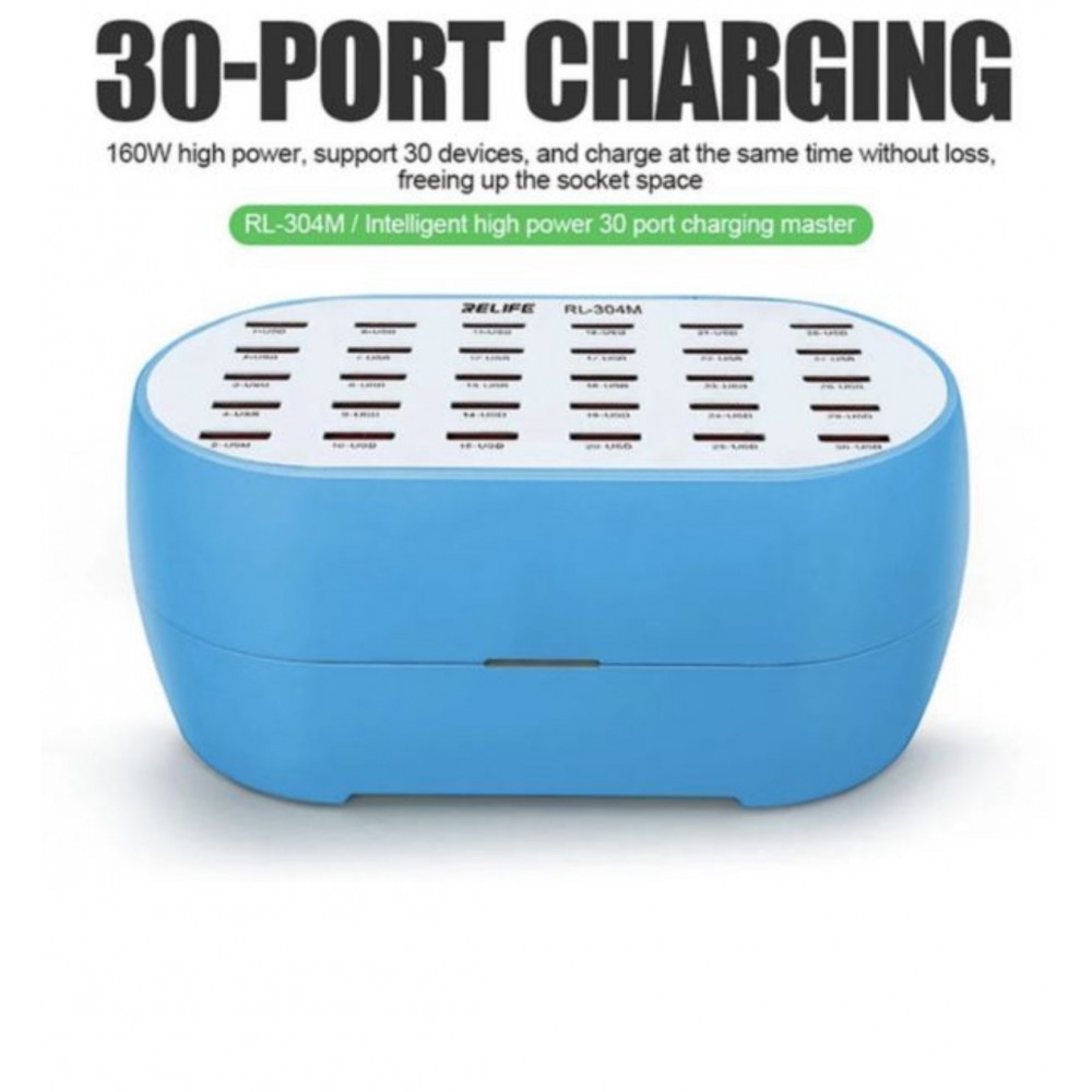 Relife RL-304M 160w 30 USB Gözlu Usb Port Çoklu Şarj 