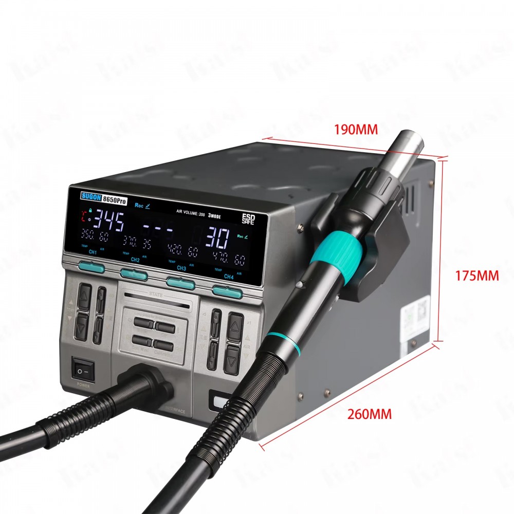 Sugon 8650 Profesyonel 1300W Sıcak Hava İstasyonu Sugon 8650 Profesyonel 1300W Sıcak Hava İstasyonu