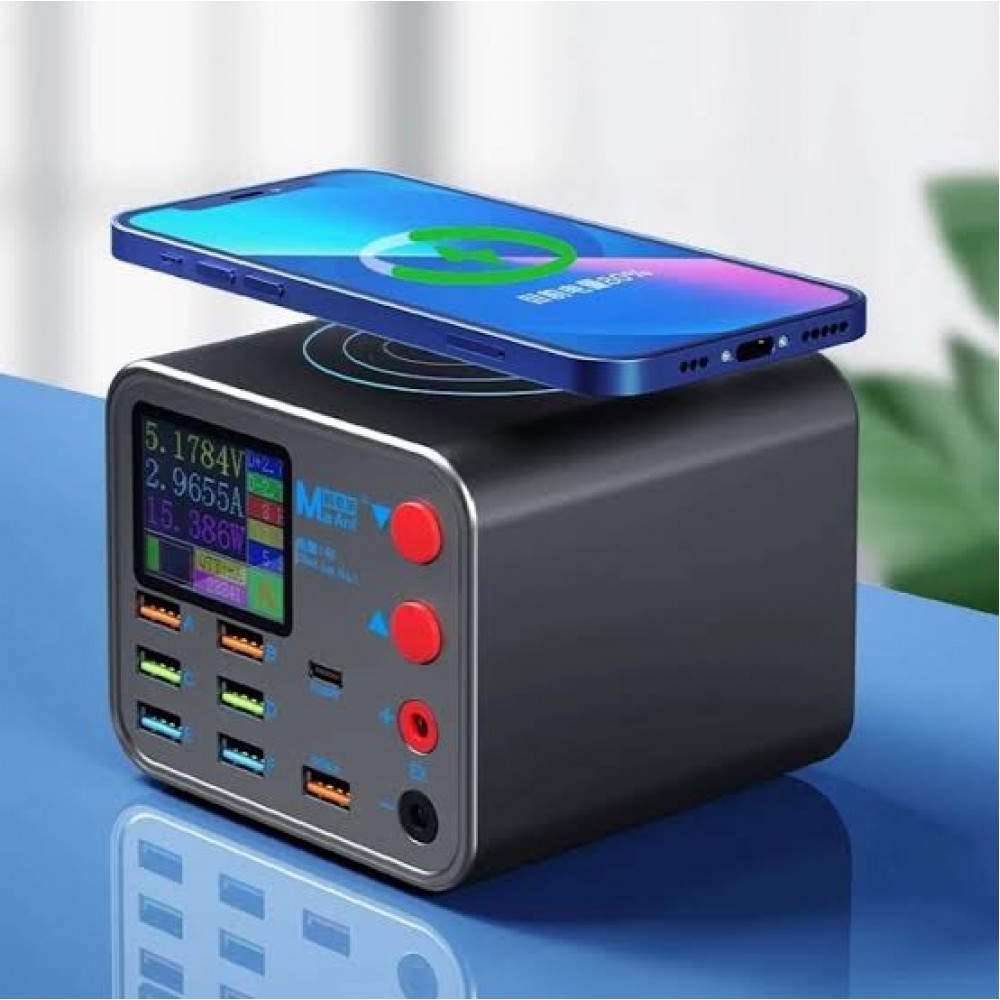 Maant Dianba No1 8-Port PD + QC3.0 Akıllı Hızlı Kablosuz Şarj Ve Power Supply Maant Dianba No1 8-Port PD + QC3.0 Akıllı Hızlı Kablosuz Şarj Ve Power Supply