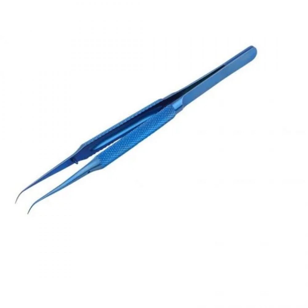 Titanyum Alaşımlı Eğri Uç Entegre Cımbızı 0.15mm Mavi