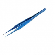 Titanyum Alaşımlı Eğri Uç Entegre Cımbızı 0.15mm Mavi