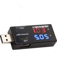 Keweisi USB Voltmetre Ve Ampermetre USB Akım Ölçer Çift USB Çıkışlı